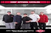 CHEF APPAREL CATALOG - johnritz.com · RITZfs.com John Ritzenthaler Company 1 CHEF COATS 4 Chef Coats Long Sleeve, 10 Knot Button For a slightly more formal look, try our classic