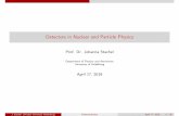 Detectors in Nuclear and Particle Physicsfschney/detektoren/detector-2018-1.pdf · Introduction IntroductionI Progress in nuclear and particle physics mainly driven by experimental