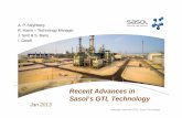 A. P. Steynberg R. Harris – Technologygy g Manager J. Smit ... · R. Harris – Technologygy g Manager J. Smit & S. Barry I. Greeff Recent Advances in SasolSasol s’s GTL Technology