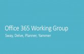 Office 365 Working Groupoffice365.utoronto.ca/wp-content/.../01/...Yammer-and-Sway-Jan-24-2018.pdf · Yammer Yammer is a social networking service used for private communication within