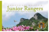 Junior Rangers GRANDF A THER MOUNT AIN · Junior Rangers GRANDF A THER MOUNT AIN Explore the mountain—and your own backyard! M E E T Y O U R G U I D L e t ’ s e x p l o r eth