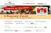 Churer Fest · Die teilnehmenden Vereine AC Metallbau Perazzelli 26 Alpenbikepark Chur 29 Arbeitsstätte Plankis, Pro Infirmis und gemischter Chor Haldenstein und Rezia 5