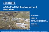 ARRA Fuel Cell Deployment and Operation (Presentation) · FC Operation Summary 0 2 4 6 8 10 12 14 16 18 0 80 90 00 % Fuel Cell Stacks Cumulative Fuel Cell Operation Hours - ARRA 65.9%