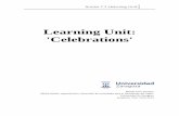 Learning Unit: 'Celebrations' - zaguan.unizar.eszaguan.unizar.es/record/14946/files/TAZ-TFM-2014-241_ANE.pdf · the attention to diversity, such as PCPI, PAB or PT. The class this