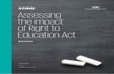 Assessing the impact of Right to Education Act - assets.kpmg · implementation of the Right to Education Act, which aims to provide free and compulsory elementary education for children