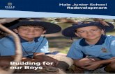 Building for our Boys - hale.wa.edu.au · STRATEGIC PLANNING Over the past few years, Junior School staff have been developing an educational philosophy they call ‘Prepare, Teach,