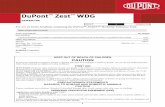 DuPont Zest WDG - CDMS · integrated pest management DuPont™ ZEST™ WDg should be integrated into an overall weed and pest management strategy whenever the use of a herbicide is