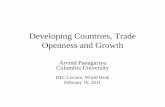 Developing Countries, Trade Openness and Growthpubdocs.worldbank.org/pubdocs/publicdoc/2015/11/827041447947446810/DEC... · Developing Countries, Trade Openness and Growth Arvind