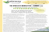 The Open Gate Newsletter Summer 2018 · the ideal amount of pain medication, we can optimize patient comfort post-surgery while also limiting the number of excess prescription opioids
