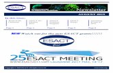 Watch out for the new ESACT grants!!!!!! · thanks to Francesc Godia (Quico) who has spent his heart blood to get this meeting to a success. He is not any more with the XC, but happily