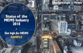 Status of the MEMS Industry 2018 - Yole Développement · 2 Biography & contact ABOUT THE AUTHORS Dr. Eric Mounier, Senior Analyst, MEMS & Photonics Dr. Eric Mounier has a PhD in