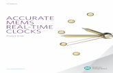 ACCURATE MEMS REAL-TIME CLOCKS - Maxim Integrated · Table of Contents 2 Accurate MEMS Real-Time Clocks Product Guide 3 Introduction 4 Accurate MEMS RTCs at a Glance 6 Benefits of
