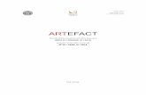 Artistic Scientifi c Journal - artf.ni.ac.rs fileARTEFACT Umetničko-naučno-stručni časopis / Artistic Scientific Journal Niš, 2018. Izdavač: Univerzitet u Nišu Fakultet umetnosti