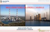 BEST PRACTICES ON ENERGY SAVINGS - Knowledge … · Aluminium & Power, Jharsuguda SESA STERLITE LTD JHARSUGUDA , ODISHA BEST PRACTICES ON ENERGY SAVINGS