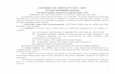 PAYMENT OF GRATUITY ACT, 1972 UTTAR PRADESH RULESlabour.uk.gov.in/files/PAYMENT_OF_GRATUITY_ACT_Rules.pdf · 1 PAYMENT OF GRATUITY ACT, 1972 UTTAR PRADESH RULES The Uttar Pradesh
