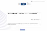 Strategic Plan 2016-2020 - European Commission · budg_sp_2016_2020 3 PART 1. Strategic vision for 2016-2020 A. Mission statement DG Budget (hereafter BUDG) is the central service