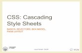 CSS: Cascading Style Sheets - elite.polito.it · Summary •Introduction •CSS syntax •CSS selectors •CSS cascading •CSS box model •CSS positioning schemes •Page layout
