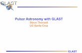 Pulsar Astronomy with GLAST - SLAC National Accelerator ... · GLAST Radio pulsar greatest hits: I • Tests of General Relativity – post-Keplerian corrections to binary equations