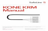 KONE KRM Manual - safeline-group.com · KONE KRM Manual KONE KRM v.2.07 SE/EN/DE Ersättningsprodukter | Replacement product ... KNX XB33 Korgtak Car Top Fahrkorbdach 4 ingångar