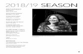 2018/19 SEASON - scfta.org · Hl aven Theatre; The Wedding Singer, Holly. Paramount Theatre;Fiddler on the Roof, ensemble. Illinois Wesleyan University SoTA Alum. Proudly represented