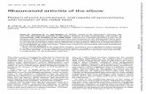 Rheumatoid arthritis of the - ard.bmj.com · 404 Annalsofthe Rheumatic Diseases Patients Forty-two synovectomies of the elbow combined with excision oftheradial headwereperformed