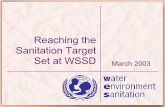 Reaching the Sanitation Target Set at WSSD March 2003siteresources.worldbank.org/EXTWSS/Resources/337301-1147283814231/... · Connection to septic tank Ventilated improved pit latrine