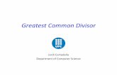 Greatest Common Divisor - Computer Science Departmentjordicf/Teaching/FME/Informatica/pdf/Gcd.pdf · The largest square tile What is the largest square tile that can exactly cover