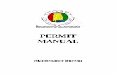 PERMIT MANUAL - dot.state.al.us · 8. District Manager: Senior officer of a district who represents the Department District Manager: Senior officer of a district who represents the