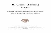 B. Com. (Hons.) - ravenshawuniversity.ac.in · B. Com. (Hons.) Syllabus Choice Based Credit System (CBCS) W.E.F. ACADEMIC SESSION 2018- 19 DEPARTMENT OF COMMERCE RAVENSHAW UNIVERSITY,