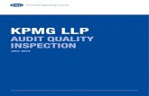 KPMG LLP - frc.org.uk · 2 KPMG LLP – Audit Quality Inspection (July 2019) Our mission is to promote transparency and integrity in business. We have responsibility for the public