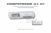 COMPUTHERM Q3 RF - elektromosbazar.hu utmutato Q3 RF 2010 angol.pdf · GENERAL DESCRIPTION OF THE THERMOSTAT The COMPUTHERM Q3 RF type switched-mode room thermostat is suitable to
