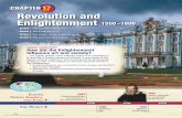 Revolution and Enlightenment 1550 –1800 · The Scientific Revolution Of all the changes that swept Europe in the sixteenth and seventeenth centuries, the most widely influential