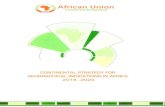 AFRICAN UNION DEPARTMENT OF RURAL ECONOMY AND … · african union department of rural economy and agriculture continental strategy for geographical indications in africa 2018-2023