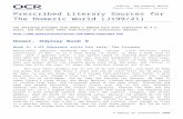 J199/21 Prescribed Literary Sources for The Homeric World file · Web viewPrescribed Literary Sources for The Homeric World (J199/21) The following passages from Homer’s Odyssey