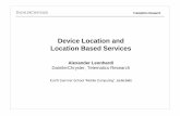 Device Location and Location Based Services - TU Braunschweig · Telem@tics Research Device Location and Location Based Services Alexander Leonhardi DaimlerChrysler, Telematics Research