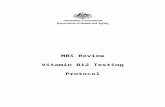 Review protocol - health.gov.au  · Web viewThis document outlines the methodology for providing evidence based analysis to support the review of services for vitamin B12 testing,