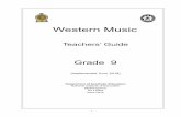 Teachers’ Guide - nie.lk WesternMusic.pdf · i Western Music Teachers’ Guide Grade 9 (Implemented from 2018) Department of Aesthetic Education National Institute of Education