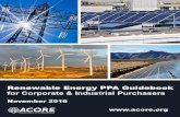 Renewable Energy PPA Guidebook for C&I Purchaserss3.amazonaws.com/.../Renewable-Energy-PPA-Guidebook-for-CI-Purchasers... · RENEWABLE ENERGY PPA GUIDEBOOK FOR CORPORATE & INDUSTRIAL