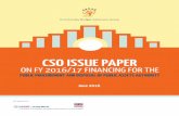 CSO ISSUE PAPER - csbag.org · During the FY 2015/16, PPDA’s budget amounted to UGX 10.73 billion of which UGX 4.80 billion was released, indicating a release performance of locally