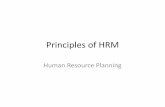 Principles of HRM - memberfiles.freewebs.com PLANNING... · Manpower Planning and HRP •Manpower Planning is done at national level •HRP is done at organizational level