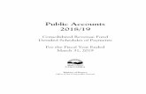 Public Accounts 2018/19 - gov.bc.ca · 2Salary amounts shown on the Order–In–Council, Other Appointees and Employees not Appointed under the Public Service Act Salary and the