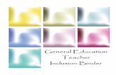 General Education Teacher Inclusion Binder · -Instructional Assistant Daily Inclusion Activities Log per Period This form is required and will be reviewed by administrators. IA’s