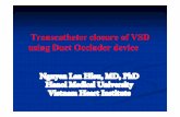 Transcatheter closure of VSD using Duct Occluder devicesummitmd.com/pdf/pdf/1190_Transcatheter closure TCTAP 2010.pdf · Transcatheter closure of VSD using Duct Occluder device Nguyen