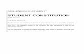 STUDENT CONSTITUTION - Stellenbosch University · STELLENBOSCH UNIVERSITY STUDENT CONSTITUTION 2011 Revision Final version (version 2.2) This Constitution was adopted by the Student