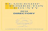 LEADERSHIP COSHOCTON COUNTY - Foundation lcc alumni directory.pdf · The Program Created and partially underwritten by the Coshocton Foundation, Leadership Coshocton County is a learning