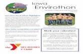 Iowa Envirothon · Fall 2017 Iowa Envirothon Hosted by Conservation Districts of Iowa 2017 Iowa Envirothon Champions Southwest Valley FFA in Emmitsburg, Maryland Mark your calendars!