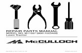 REPAIR PARTS MANUAL - Motoruf.deersatzteillisten.motoruf.de/McCulloch/Ersatzteillisten/IPL, McCulloch, M11597... · 2 HOW TO USE THIS MANUAL This manual is designed to provide the