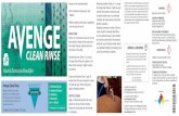AVENGE CLEAN RINSE ADVERTENCIA! - bridgepoint.com · •Leaves no soil-causing residues. •Won’t contribute to browning or color bleeding. •Effective cleaning ability aids in