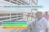IMPORT OF ANIMAL & ANIMAL PRODUCTS - wto.org · The Ministry of Food Agriculture and Livestock . Law on Veterinary Service, Plant Health, Food and Feed. Turkish Food/ Feed legislation