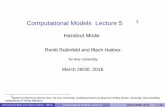 Computational Models — Lecture 51tau-cm2016b.wdfiles.com/local--files/course-schedule/Blec5_h.pdf · Computational Models — Lecture 51 Handout Mode Ronitt Rubinfeld and Iftach